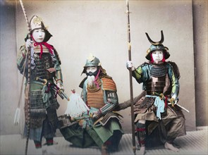 Japanese samurai warriors, 1900