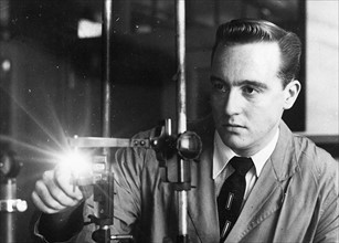 Photograph of an FBI laboratory scientist