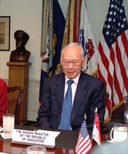 Photograph of Lee Kuan Yew, first Prime Minister of Singapore