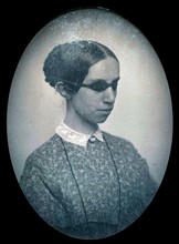 Photographic portrait of Laura Bridgman, photographed by Southworth & Hawes