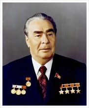 Photographic portrait of Leonid Brezhnev