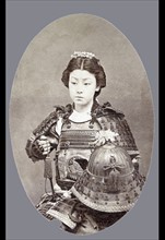 Photographic portrait of a female Samurai