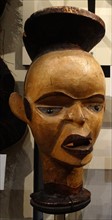 Skin-covered cap mask used by the Igbo of the Cross River