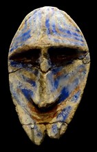 Mask with blue pigment from New Hebrides