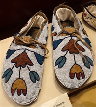 Plains Cree, Men's handmade moccasins