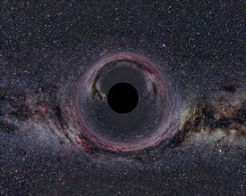Photograph of a black hole in the milky way