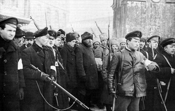Photograph of the patrol of the October Revolution