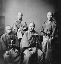 Photographic portrait of the Satsuma Clan Envoys by Felice Beato