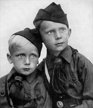 Photograph of Hitler Youth members