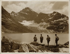 Photograph of Mt. Biddle and Lake McArthur, Canada