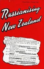Anti Russian propaganda leaflet 'Russianising New Zealand'