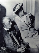 composer, Richard Strauss with his wife Pauline de Ahna