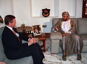 Sayyid Badr bin Saud, Al-Busaidi of Oman, with US Secretary of Defense William Cohen 1997