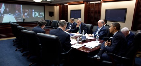 president Barack Obama in the White House situation room