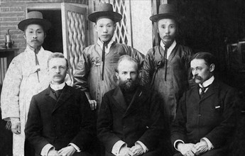 Missionaries in Korea 1910. The Board of Translators of the New Testament