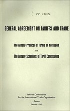 The front cover of a 1949 GATT booklet. The General Agreement on Tariffs and Trade