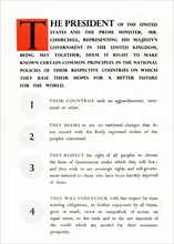 First page of the Atlantic Charter, 1941