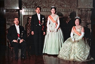 wedding of Crown Prince Akihito and Princess Michiko 1960.