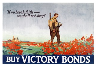 Canadian World war One propaganda poster. 1918
