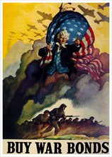 World War Two, American Patriotic Poster.