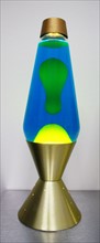 lava lamps contain blobs of coloured wax inside a glass vessel