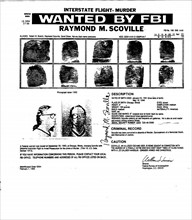 FBI Most Wanted poster for Raymond M. Scoville