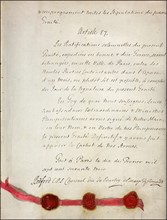 Section from the Treaty of Paris