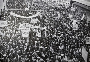 protest by Zionist Jews in Palestine 1936