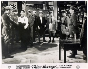 Lobby poster from the film 'China Passage' staring Constance Worth, Vinton Hayworth and Leslie Fenton