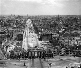 Photograph of the wide scale destruction of buildings in Berlin during the last weeks of the Second World War