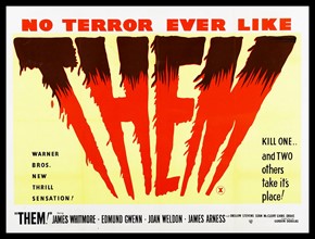 Poster for the 1954 horror film 'Them'