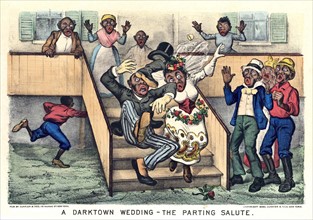 African American wedding satired ib darktown wedding