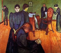 Edvard Munch (1863 - 1944). The Mortuary room