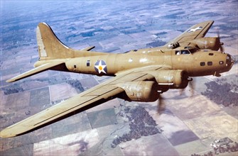 World War two, B-17E Flying Fortress bomber aircraft