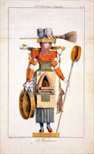 wearing and carrying cooking implements 1780
