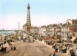 The Promenade and Blackpool Tower, Blackpool, England 1895