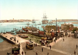 Harbor, Portsmouth, England 1885