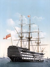 The Victory (Nelson's Flagship), stern, Portsmouth, England] 1900