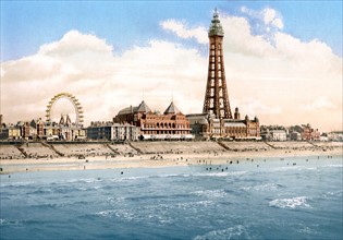 Blackpool Tower and North Pier