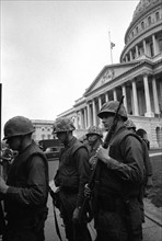 National Guard troops, near U.S. Capitol,
