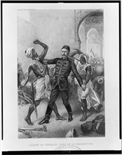 Illustration depicting the death of General Charles George Gordon at Khartoum