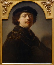 Self portrait 1637 by Rembrandt Van Rijn (1606-1669) Dutch artist