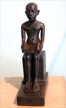 Depiction of the god Imhotep. Bronze. 26th Dynasty (664-525 BC).