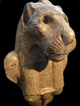 Granite bust of the ancient Egyptian goddess Sekhmet