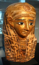 Ancient Egyptian funeral mask. Greco-Egyptian