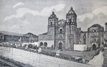 Church and monastery of Santo Domingo de Guzman, a Baroque building in Oaxaca, Mexico