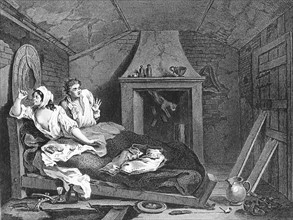 Industry and Idleness Engraving by William Hogarth