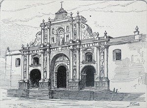Illustration of the original Saint Joseph Cathedral