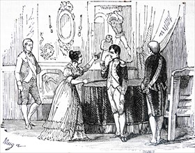 Maria Luisa of Spain meets with Napoleon in Milan