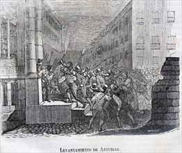 uprisings in the Asturias, which cast out its French governor on 25 May, and 'declared war on Napoleon in Spain 1808